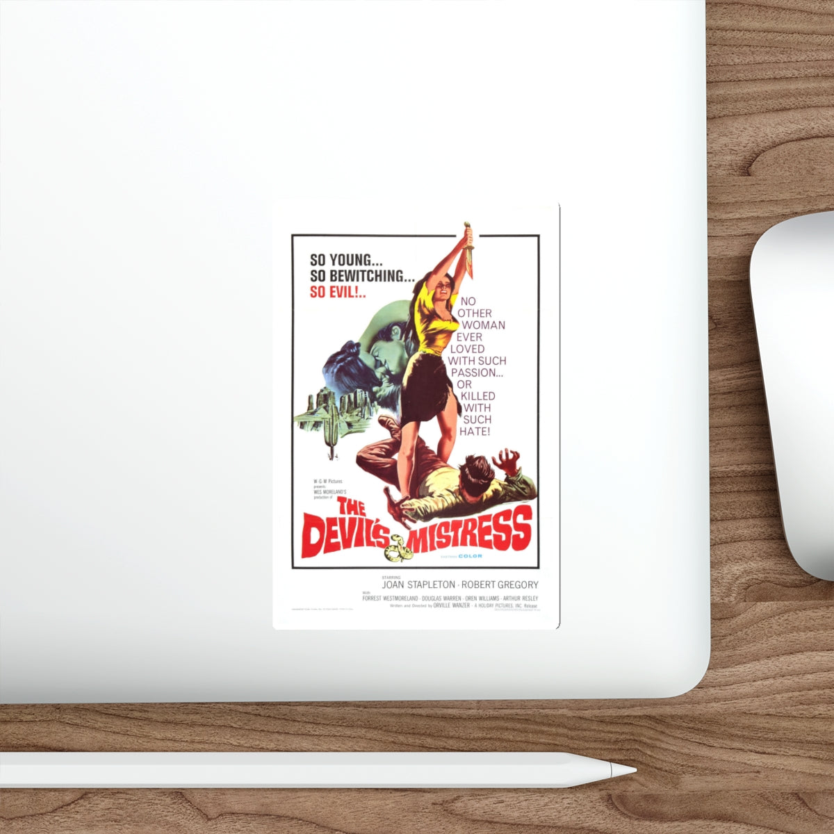 THE DEVIL'S MISTRESS 1965 Movie Poster STICKER Vinyl Die-Cut Decal-The Sticker Space