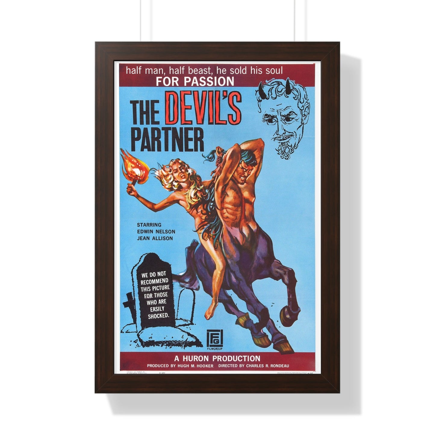 THE DEVIL'S PARTNER 1960 - Framed Movie Poster-16″ x 24″-The Sticker Space