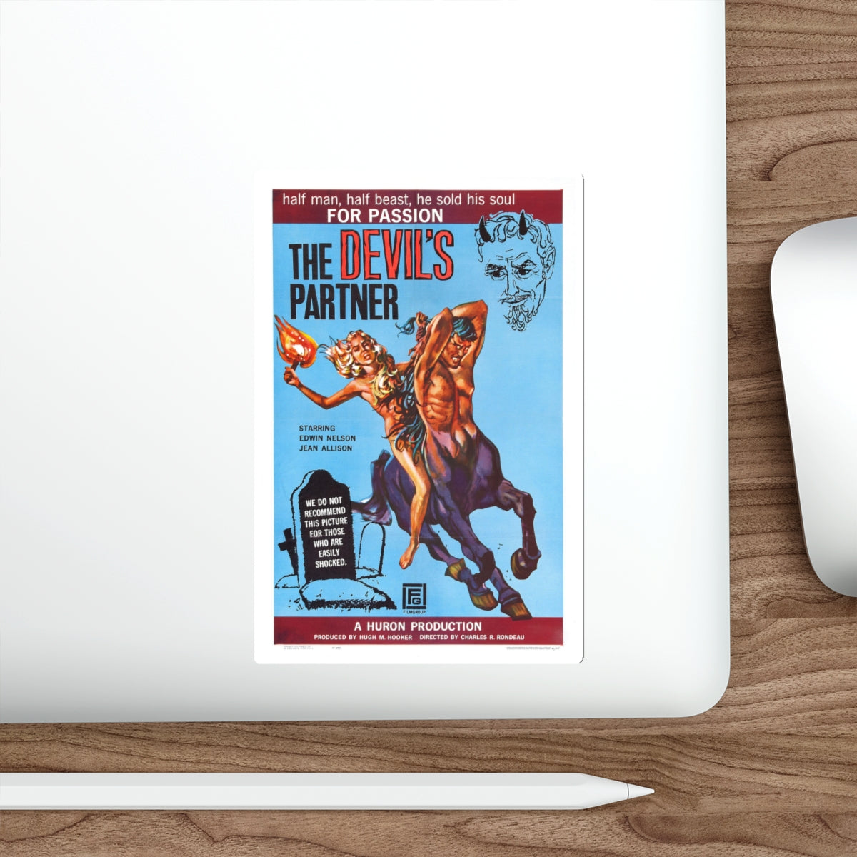 THE DEVIL'S PARTNER 1960 Movie Poster STICKER Vinyl Die-Cut Decal-The Sticker Space