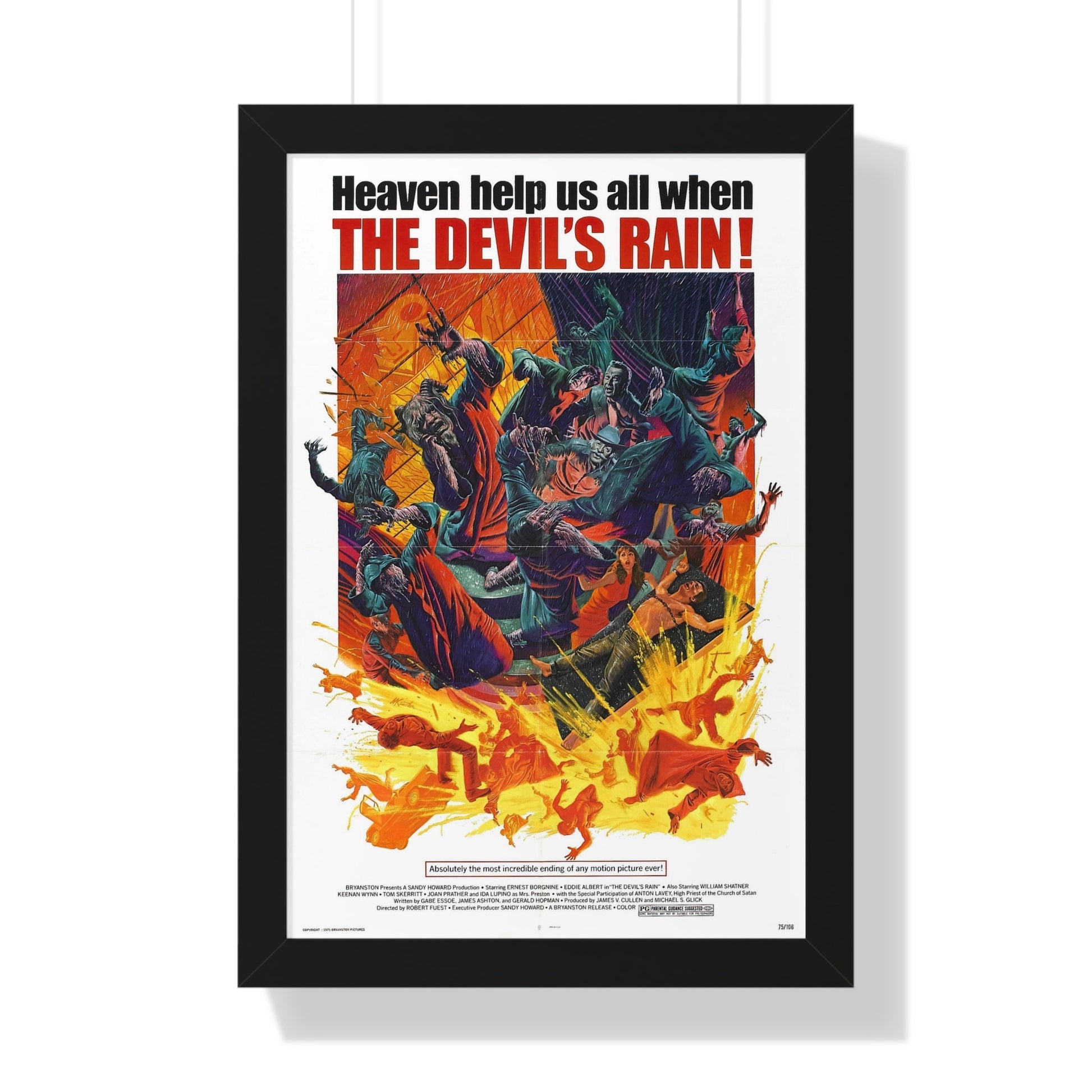 THE DEVIL'S RAIN 1975 - Framed Movie Poster-16″ x 24″-The Sticker Space