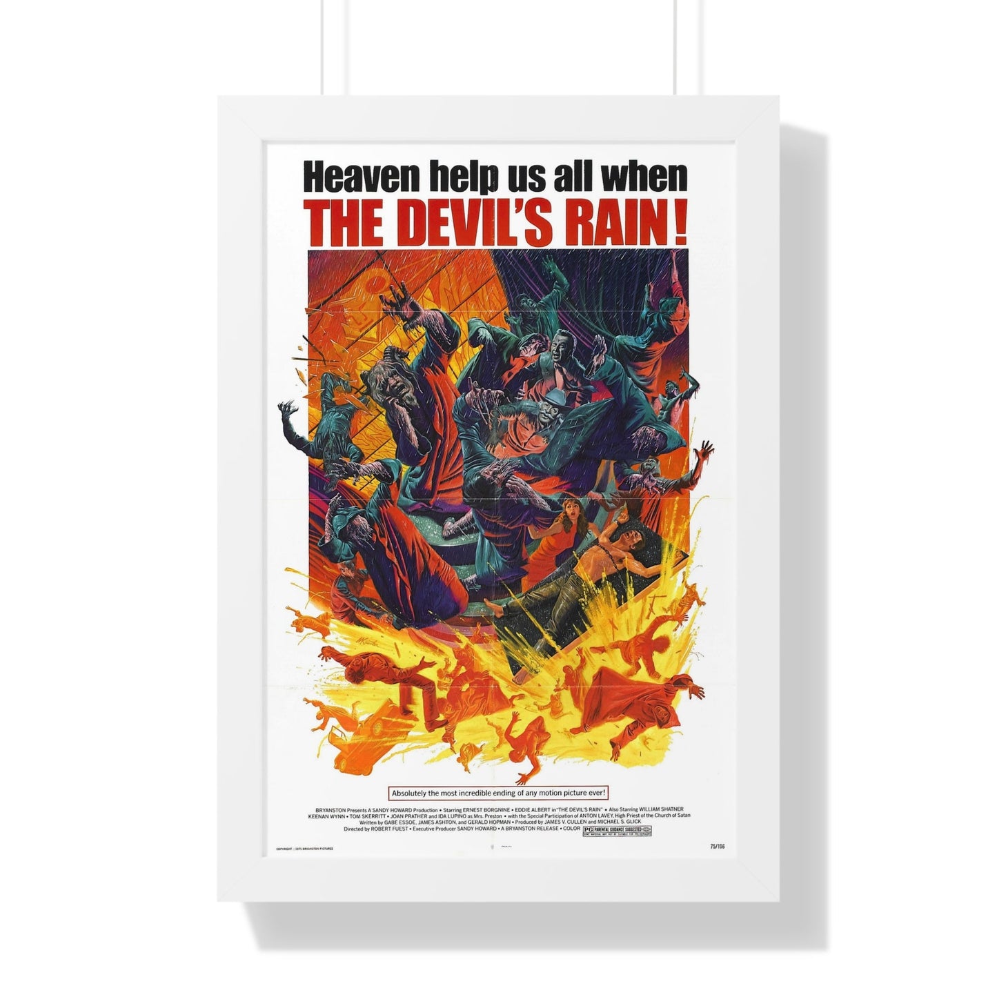 THE DEVIL'S RAIN 1975 - Framed Movie Poster-16″ x 24″-The Sticker Space