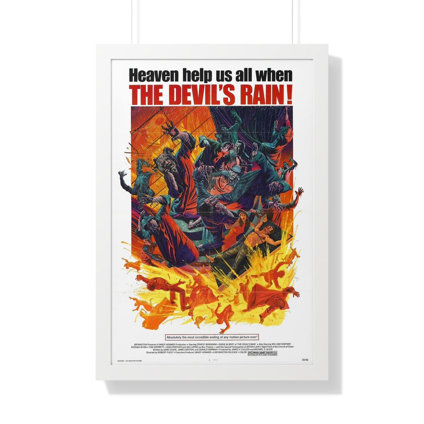 THE DEVIL'S RAIN 1975 - Framed Movie Poster-20" x 30"-The Sticker Space