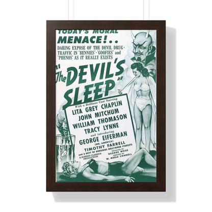 THE DEVIL'S SLEEP 1949 - Framed Movie Poster-16″ x 24″-The Sticker Space