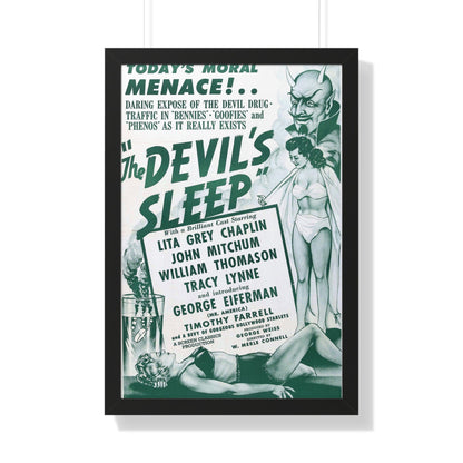 THE DEVIL'S SLEEP 1949 - Framed Movie Poster-20" x 30"-The Sticker Space