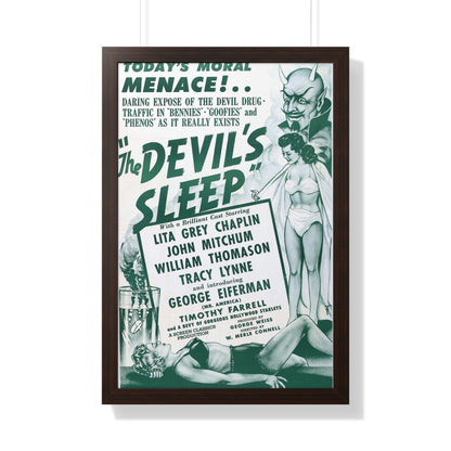 THE DEVIL'S SLEEP 1949 - Framed Movie Poster-20" x 30"-The Sticker Space