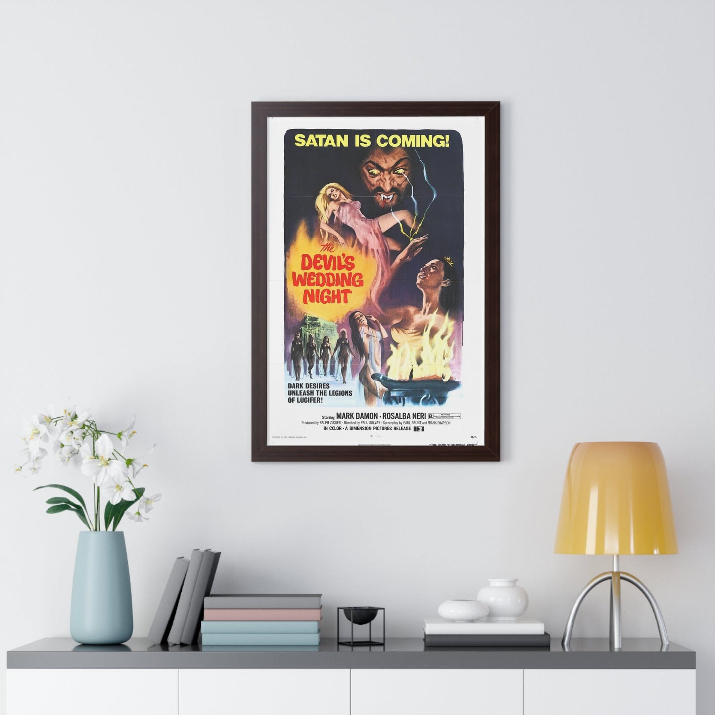 THE DEVIL'S WEDDING NIGHT 1973 - Framed Movie Poster-The Sticker Space