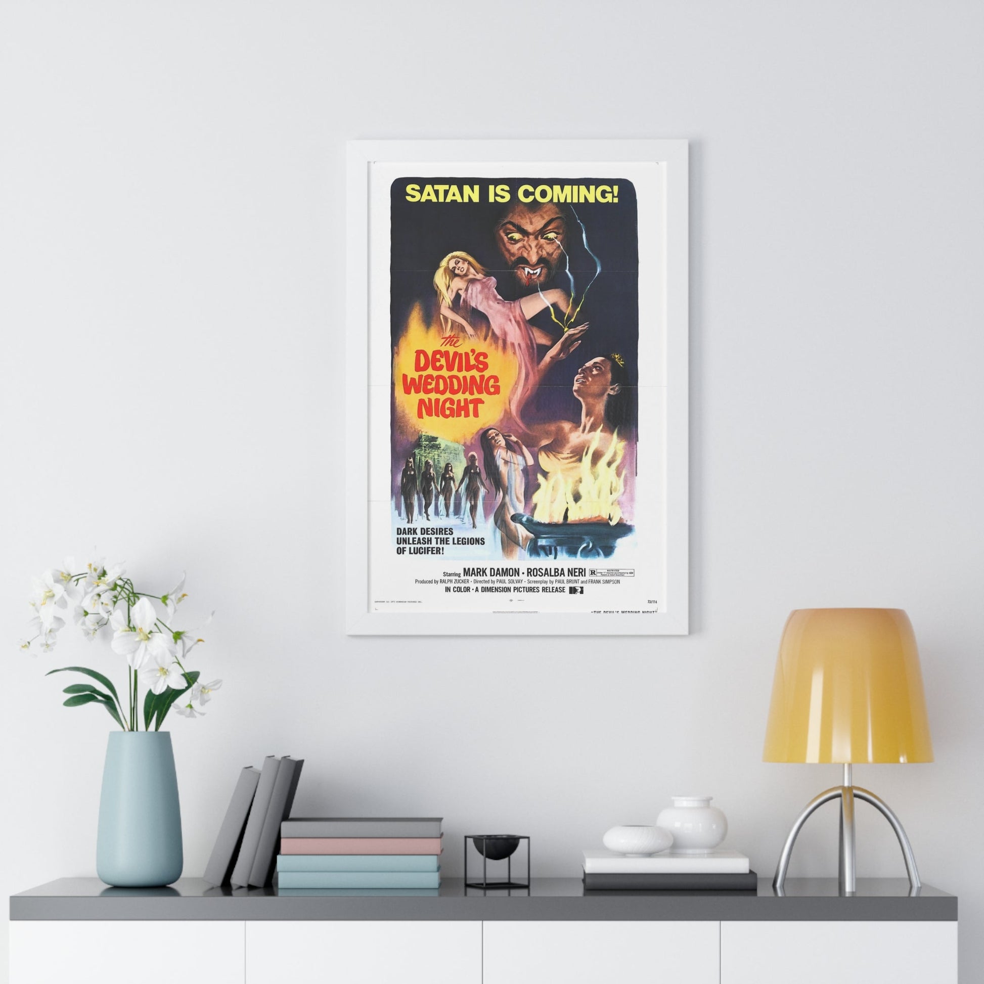 THE DEVIL'S WEDDING NIGHT 1973 - Framed Movie Poster-The Sticker Space