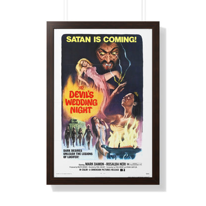 THE DEVIL'S WEDDING NIGHT 1973 - Framed Movie Poster-20" x 30"-The Sticker Space