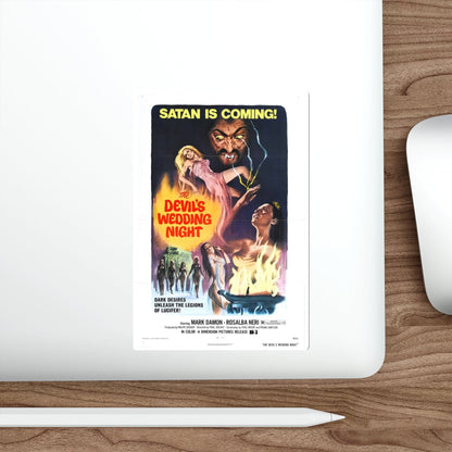 THE DEVIL'S WEDDING NIGHT 1973 Movie Poster STICKER Vinyl Die-Cut Decal-The Sticker Space