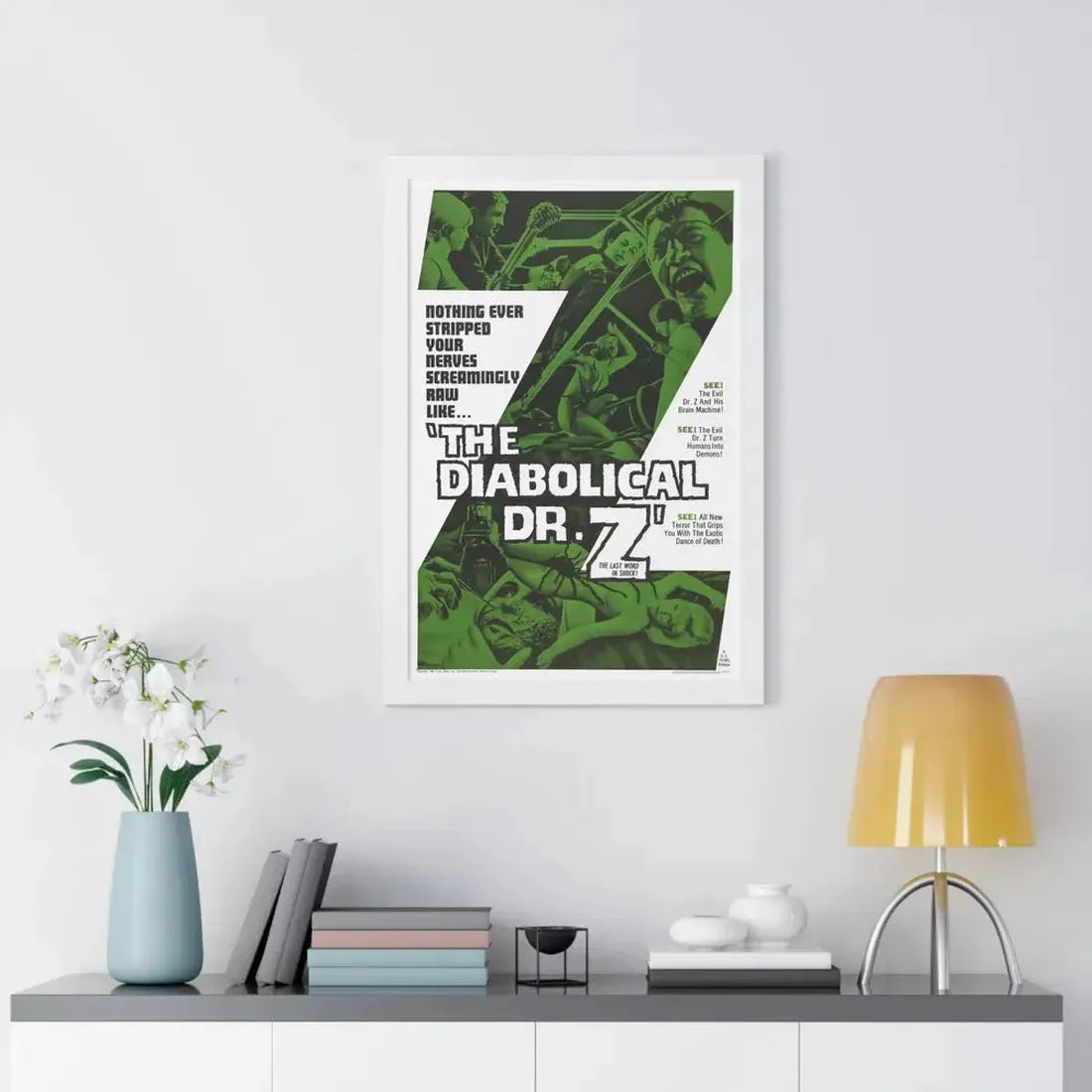 THE DIABOLICAL DR. Z 1966 - Framed Movie Poster - The Sticker Space