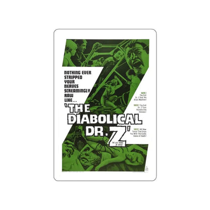 THE DIABOLICAL DR. Z 1966 Movie Poster STICKER Vinyl Die-Cut Decal 5 Inch - The Sticker Space