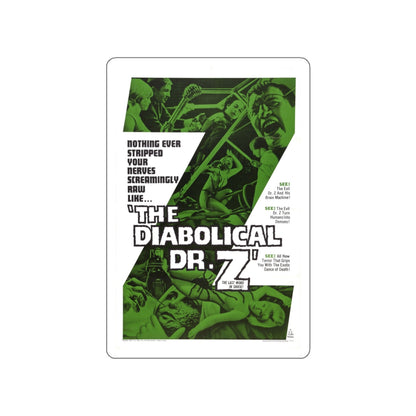 THE DIABOLICAL DR. Z 1966 Movie Poster STICKER Vinyl Die-Cut Decal-White-The Sticker Space