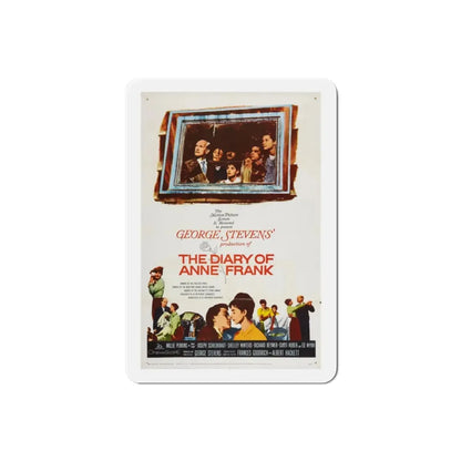 The Diary of Anne Frank 1959 Movie Poster Refrigerator Magnet 2 Inch - The Sticker Space