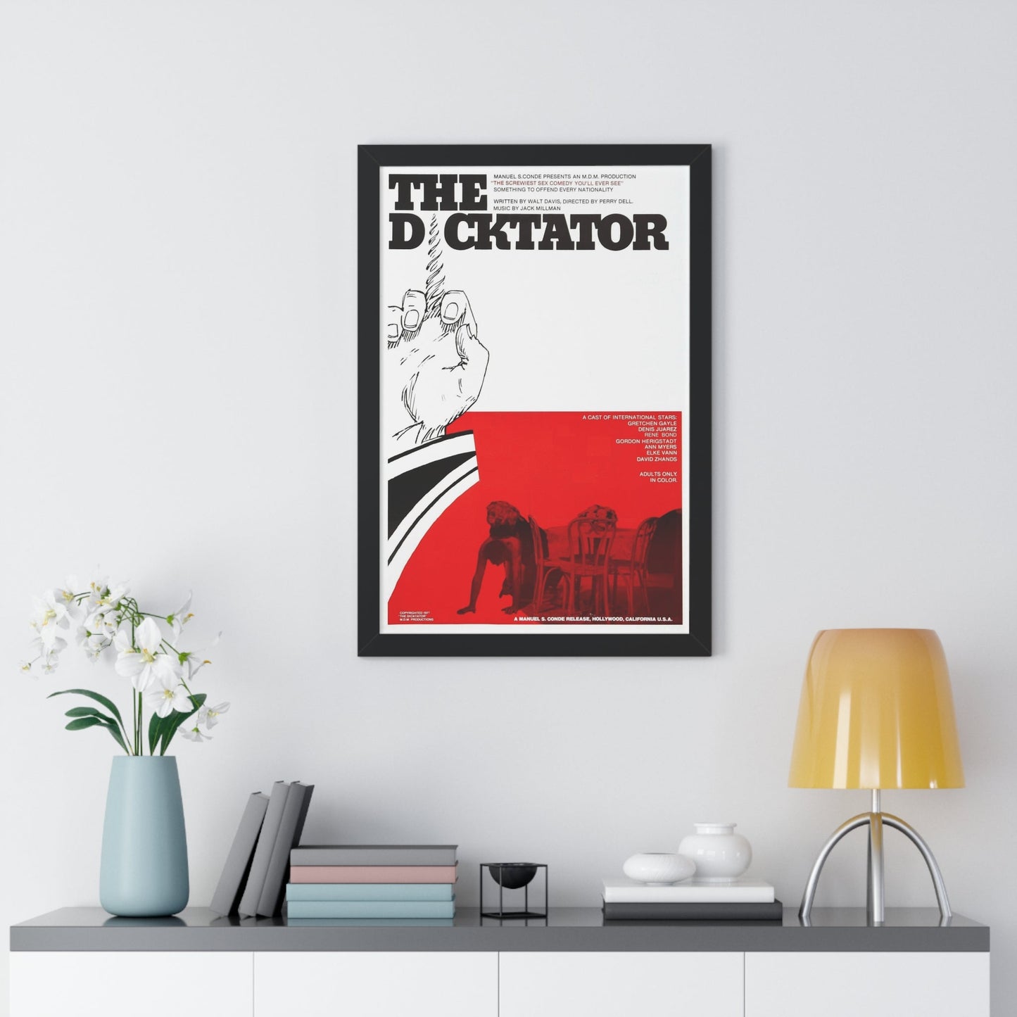 THE DICKTATOR 1974 - Framed Movie Poster-The Sticker Space