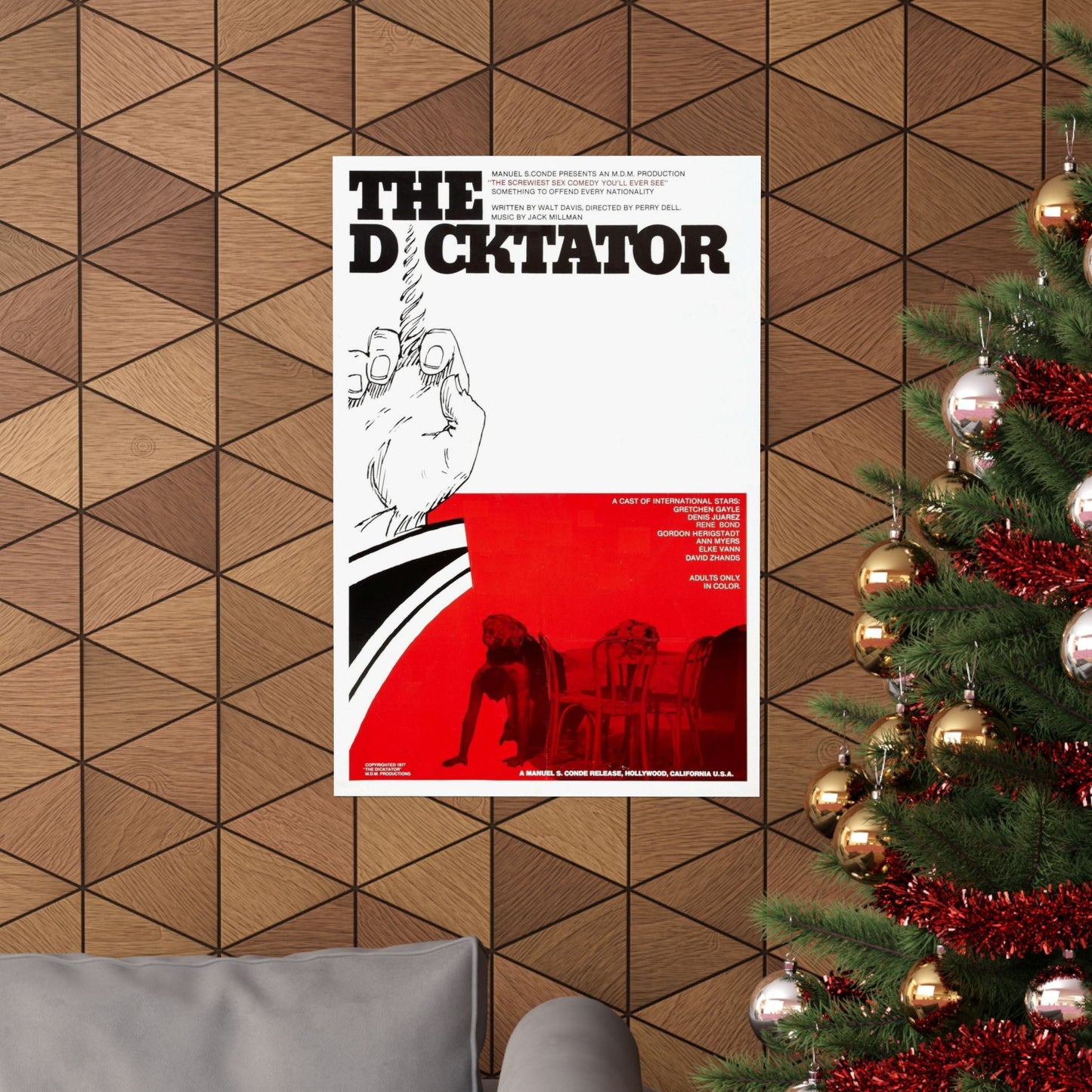 THE DICKTATOR 1974 - Paper Movie Poster-The Sticker Space