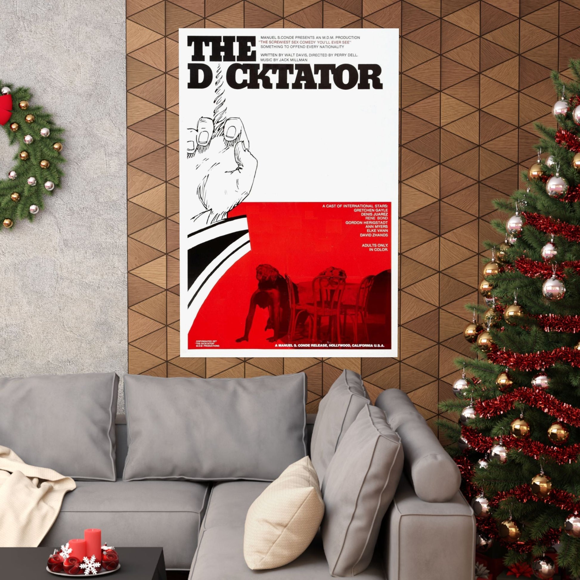 THE DICKTATOR 1974 - Paper Movie Poster-The Sticker Space