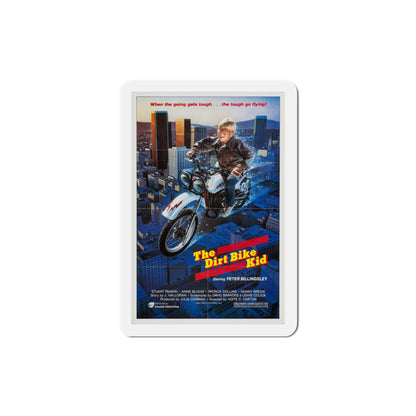 The Dirt Bike Kid 1985 Movie Poster Die-Cut Magnet-3" x 3"-The Sticker Space