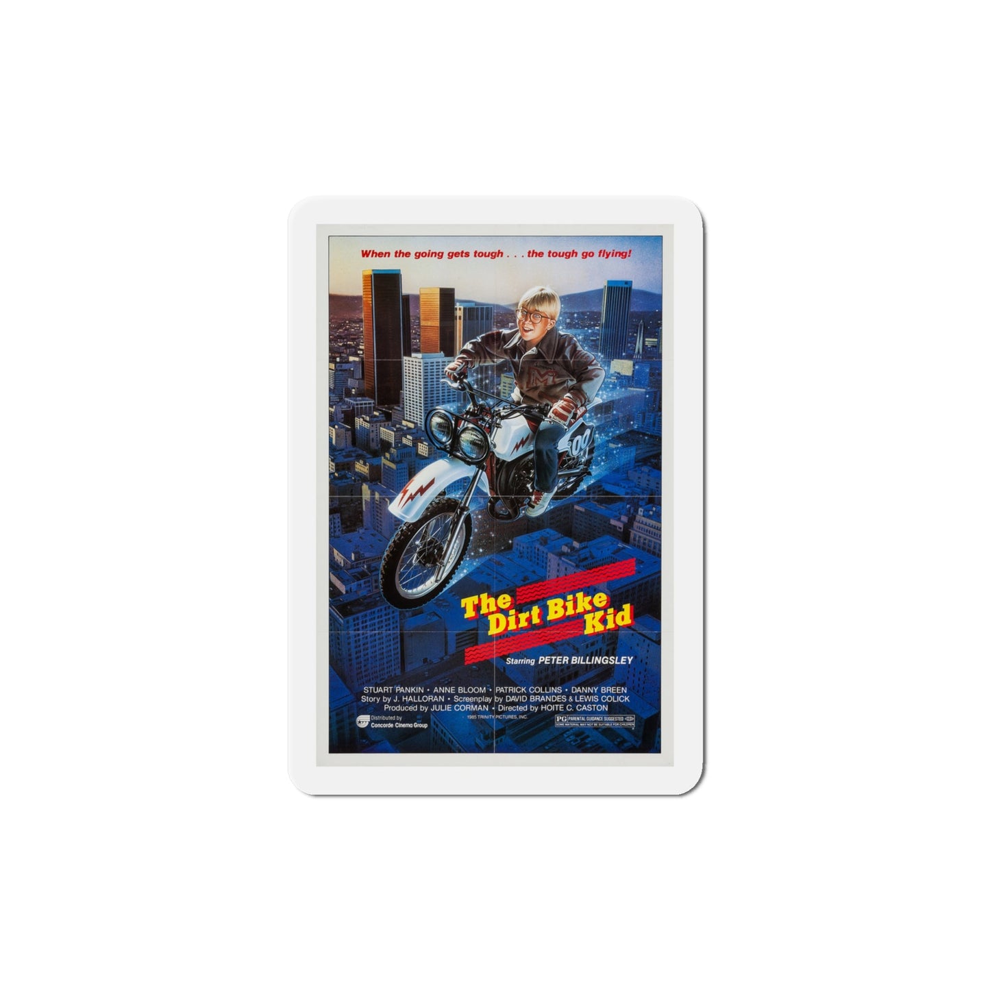 The Dirt Bike Kid 1985 Movie Poster Die-Cut Magnet-4" x 4"-The Sticker Space