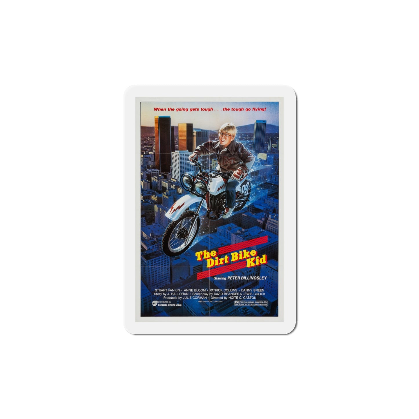 The Dirt Bike Kid 1985 Movie Poster Die-Cut Magnet-5" x 5"-The Sticker Space