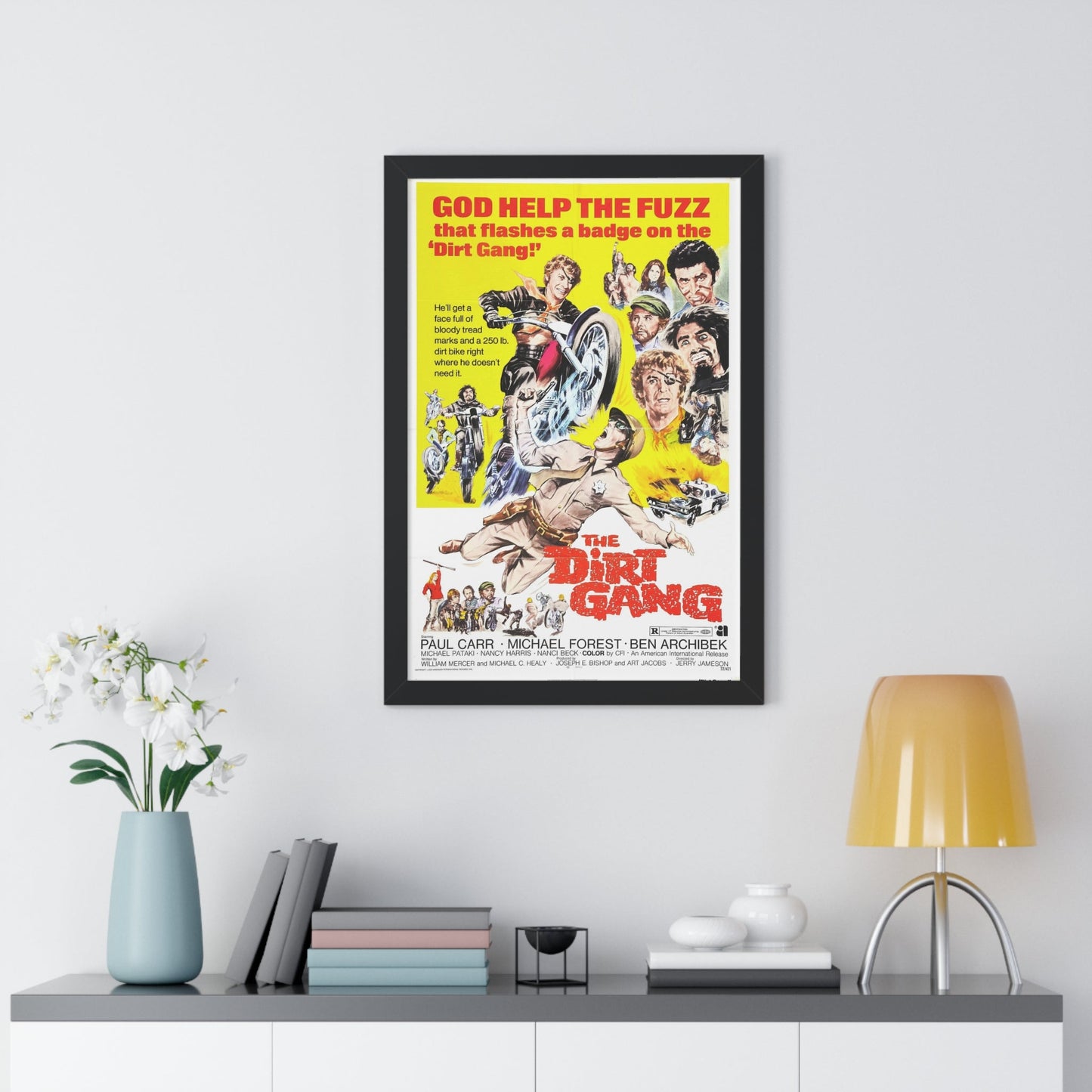 THE DIRT GANG 1972 - Framed Movie Poster-The Sticker Space