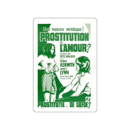 THE DIRTIEST GIRL I'VE EVER MET (BELGIAN) 1970 Movie Poster STICKER Vinyl Die-Cut Decal 3 Inch - The Sticker Space