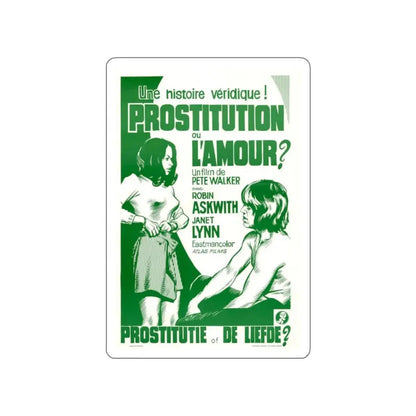 THE DIRTIEST GIRL I'VE EVER MET (BELGIAN) 1970 Movie Poster STICKER Vinyl Die-Cut Decal 6 Inch - The Sticker Space