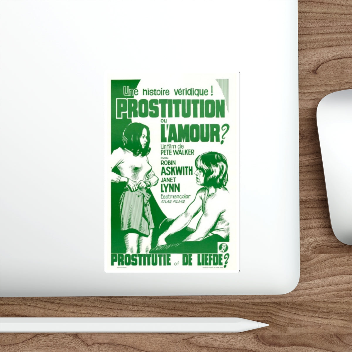 THE DIRTIEST GIRL I'VE EVER MET (BELGIAN) 1970 Movie Poster STICKER Vinyl Die-Cut Decal-The Sticker Space