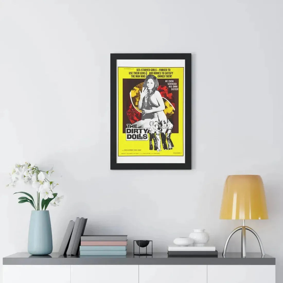 THE DIRTY DOLLS 1973 - Framed Movie Poster - The Sticker Space