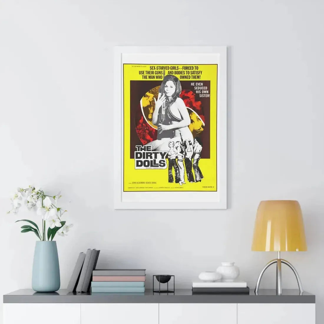 THE DIRTY DOLLS 1973 - Framed Movie Poster - The Sticker Space