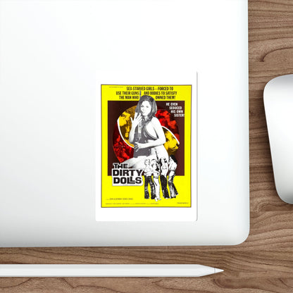 THE DIRTY DOLLS 1973 Movie Poster STICKER Vinyl Die-Cut Decal-The Sticker Space