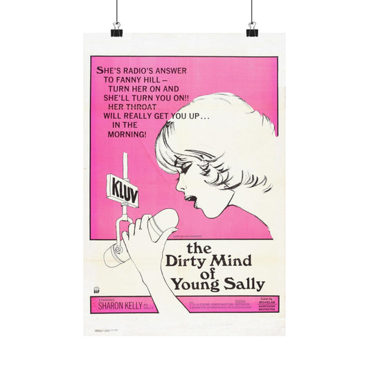 THE DIRTY MIND OF YOUNG SALLY 1973 - Paper Movie Poster-12″ x 18″-The Sticker Space