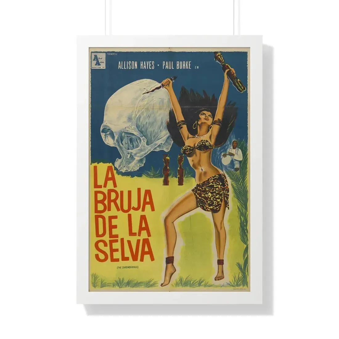 THE DISEMBODIED 1957 - Framed Movie Poster 20" x 30" White - The Sticker Space