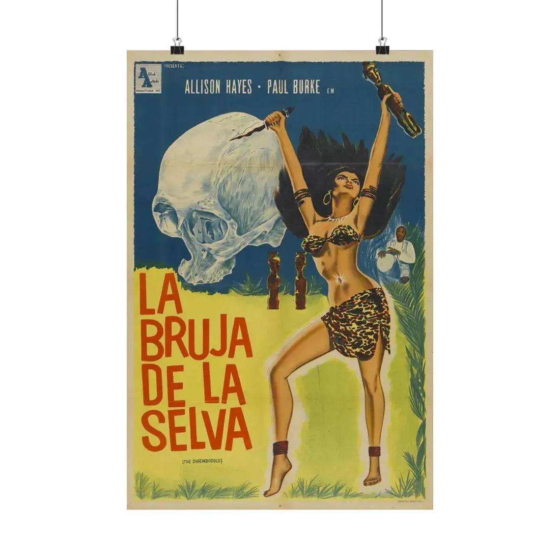 THE DISEMBODIED 1957 - Paper Movie Poster 16″ x 24″ Matte - The Sticker Space