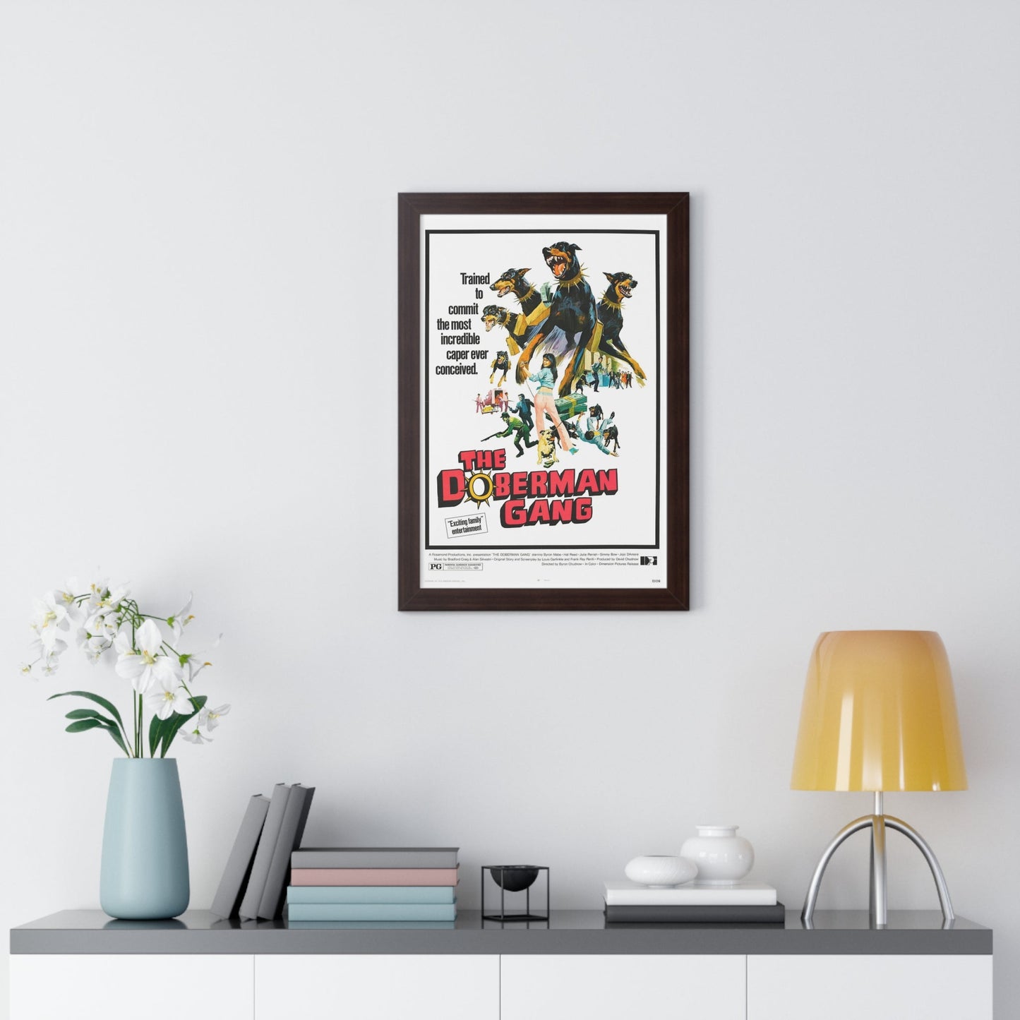 THE DOBERMAN GANG 1972 - Framed Movie Poster-The Sticker Space