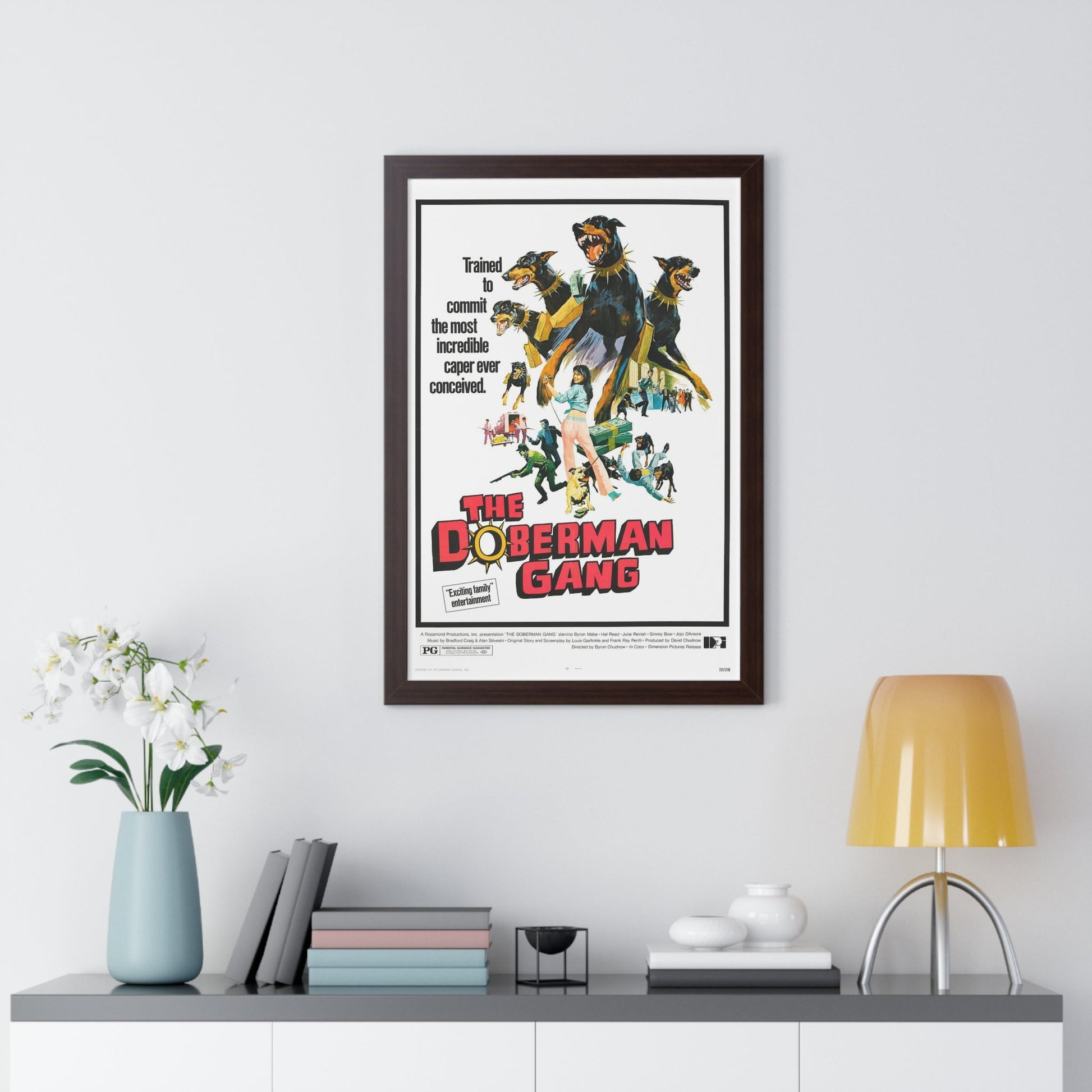 THE DOBERMAN GANG 1972 - Framed Movie Poster-The Sticker Space