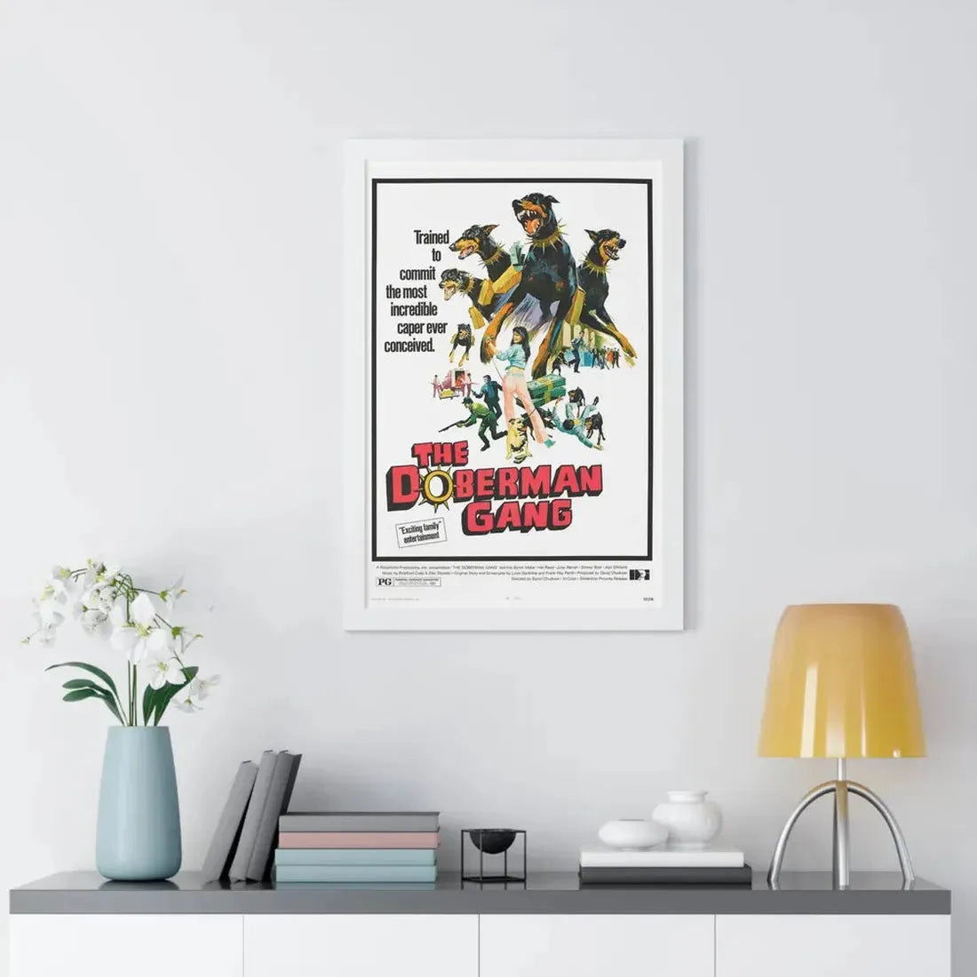 THE DOBERMAN GANG 1972 - Framed Movie Poster - The Sticker Space