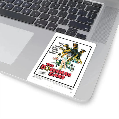 THE DOBERMAN GANG 1972 Movie Poster - STICKER Vinyl Kiss-Cut Decal - The Sticker Space