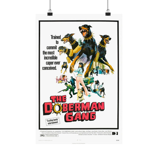 THE DOBERMAN GANG 1972 - Paper Movie Poster-12″ x 18″-The Sticker Space