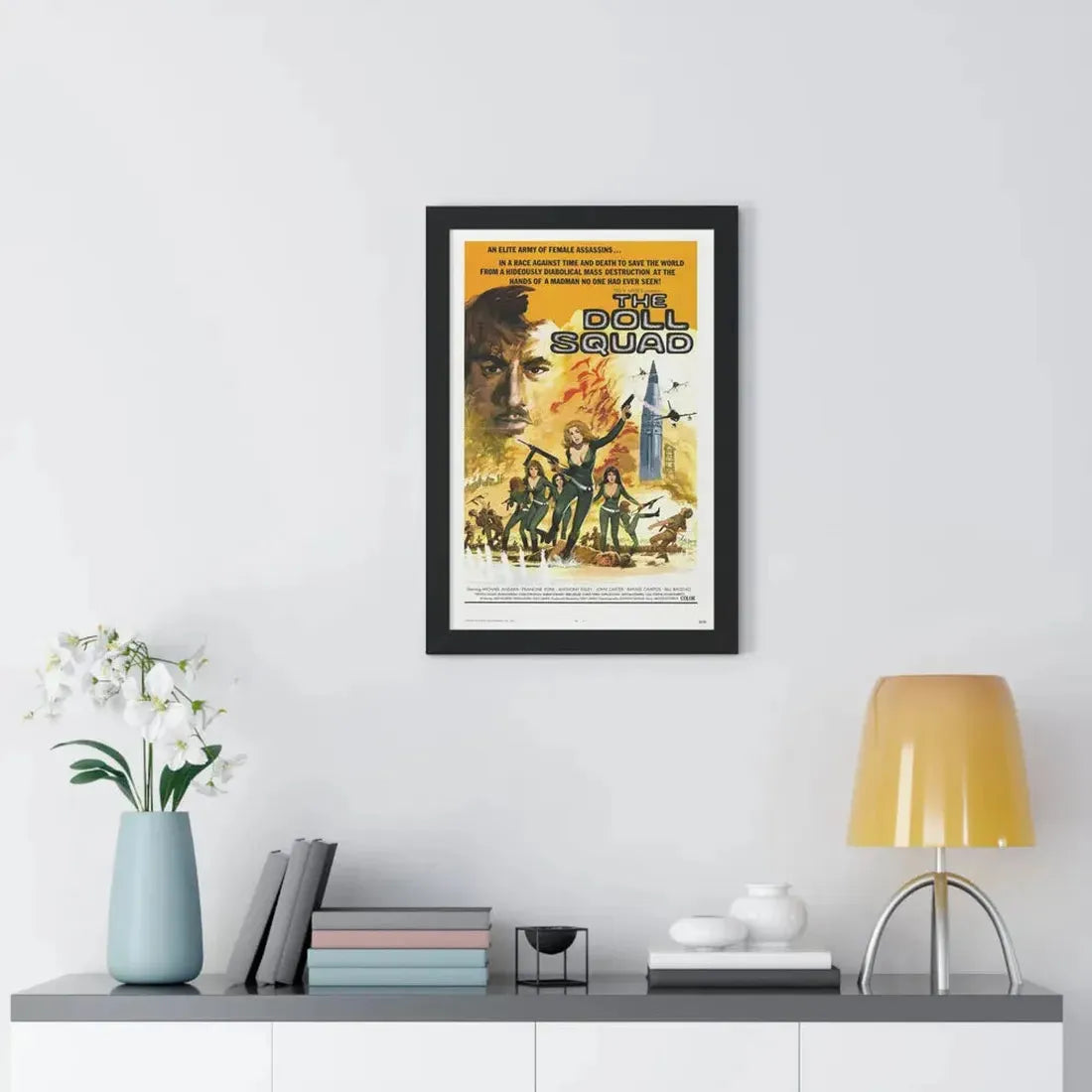 THE DOLL SQUAD 1973 - Framed Movie Poster - The Sticker Space