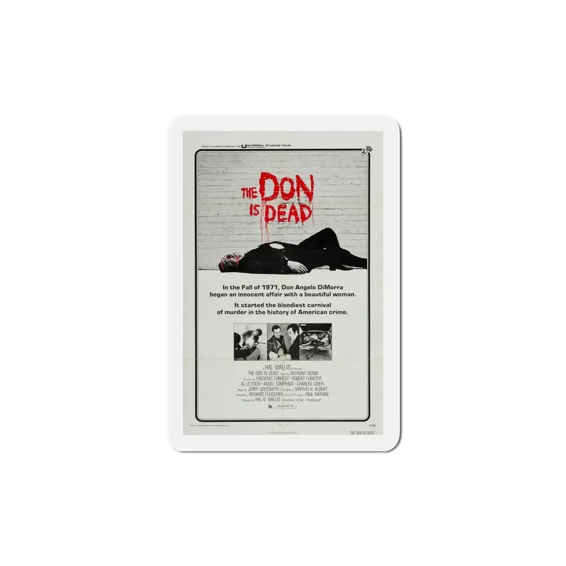 The Don Is Dead 1973 Movie Poster Refrigerator Magnet 5 Inch - The Sticker Space