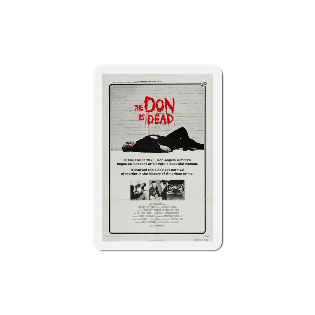 The Don Is Dead 1973 Movie Poster Refrigerator Magnet 6 Inch - The Sticker Space