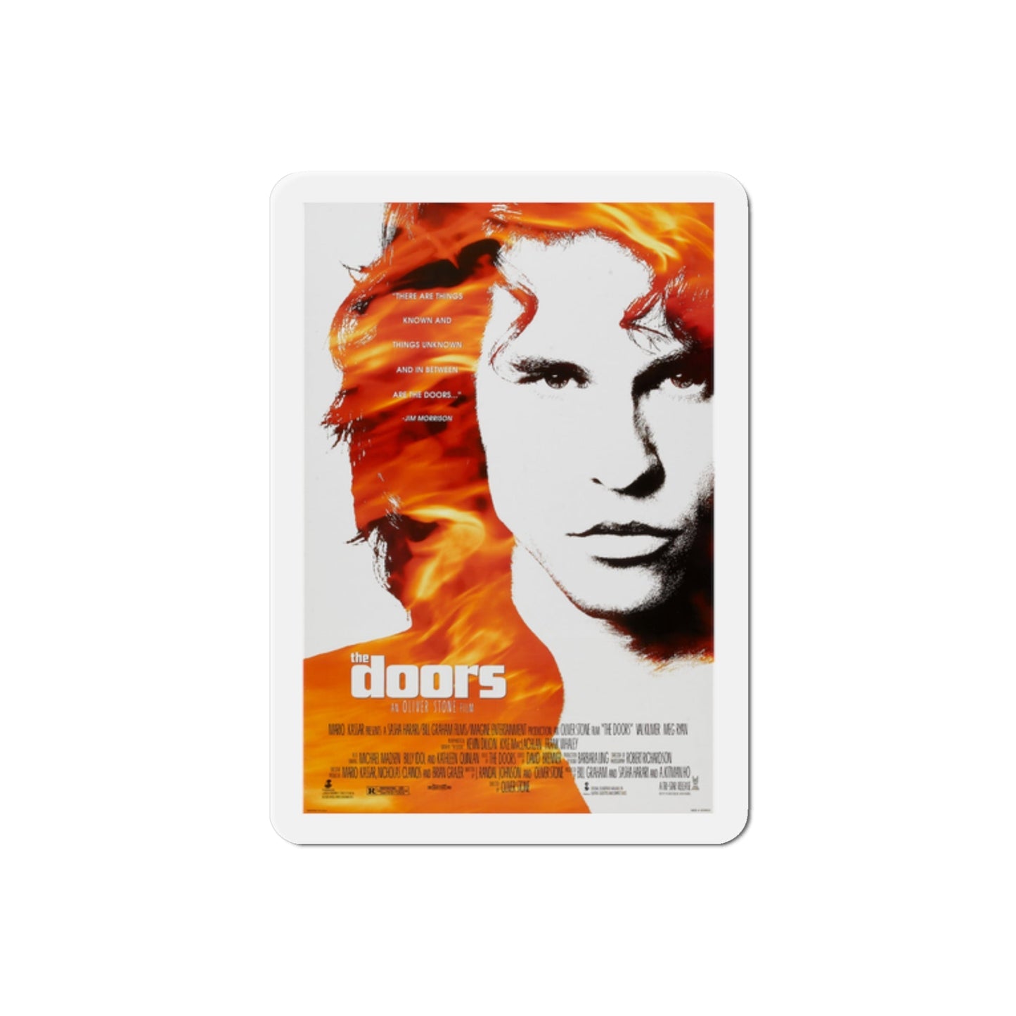 The Doors 1991 Movie Poster Die-Cut Magnet-2" x 2"-The Sticker Space