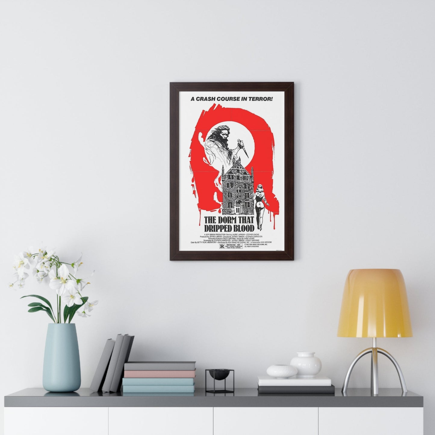 THE DORM THAT DRIPPED BLOOD 1982 - Framed Movie Poster-The Sticker Space