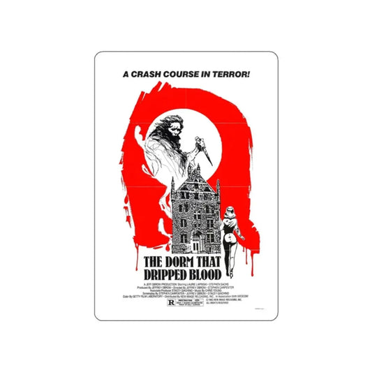 THE DORM THAT DRIPPED BLOOD 1982 Movie Poster STICKER Vinyl Die-Cut Decal 2 Inch - The Sticker Space
