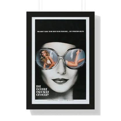 THE DOUBLE EXPOSURE OF HOLLY 1976 - Framed Movie Poster 16″ x 24″ Black - The Sticker Space