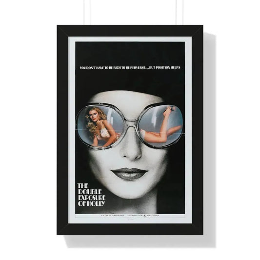 THE DOUBLE EXPOSURE OF HOLLY 1976 - Framed Movie Poster 16″ x 24″ Black - The Sticker Space
