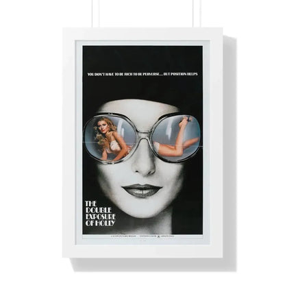 THE DOUBLE EXPOSURE OF HOLLY 1976 - Framed Movie Poster 16″ x 24″ White - The Sticker Space