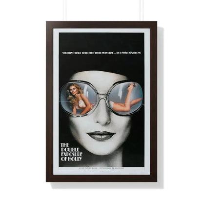 THE DOUBLE EXPOSURE OF HOLLY 1976 - Framed Movie Poster 20" x 30" Walnut - The Sticker Space