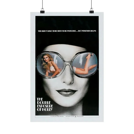 THE DOUBLE EXPOSURE OF HOLLY 1976 - Paper Movie Poster 12″ x 18″ Matte - The Sticker Space