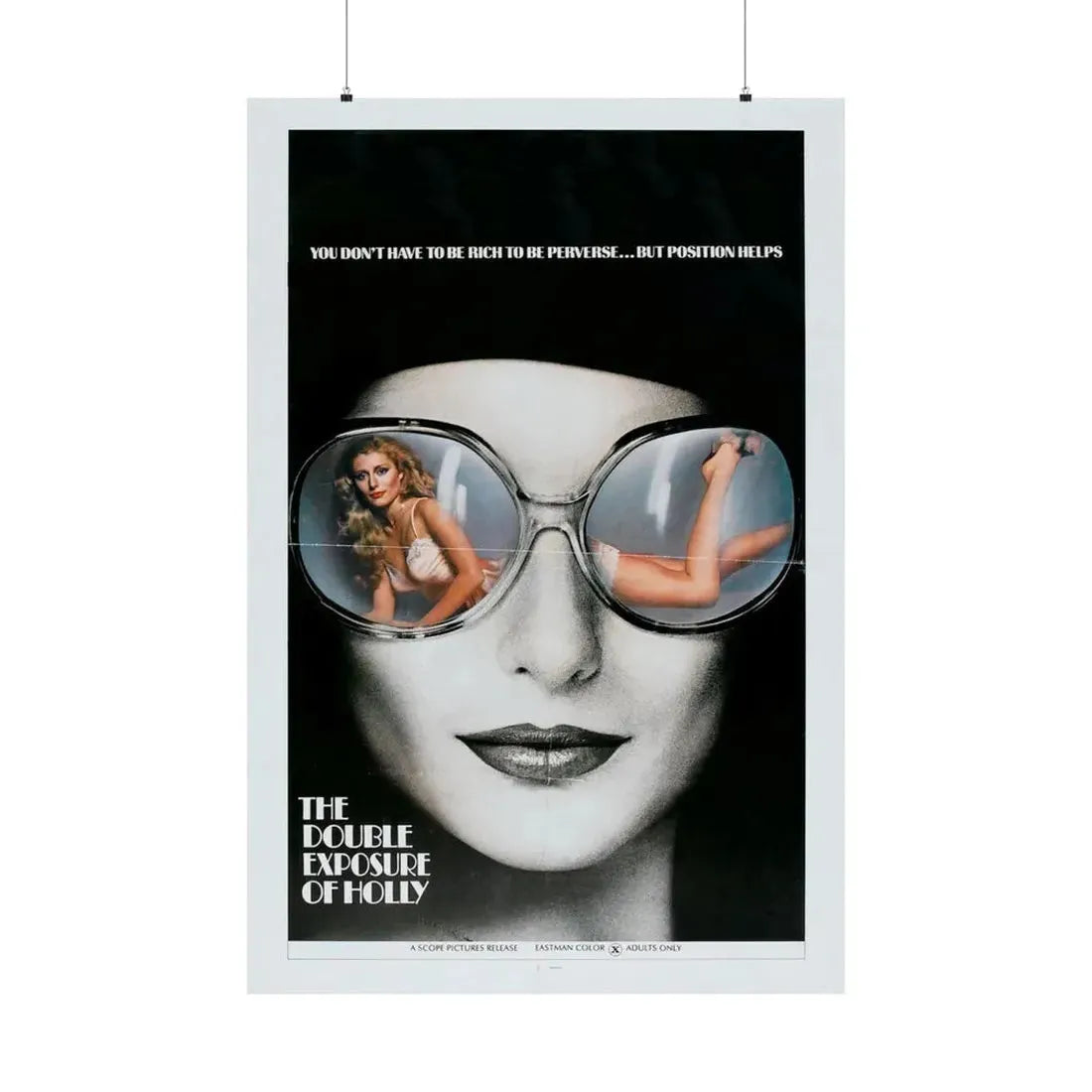 THE DOUBLE EXPOSURE OF HOLLY 1976 - Paper Movie Poster 36" x 54" Matte - The Sticker Space